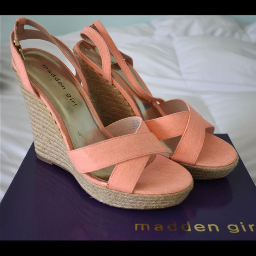 Madden Girl platform wedge sandals